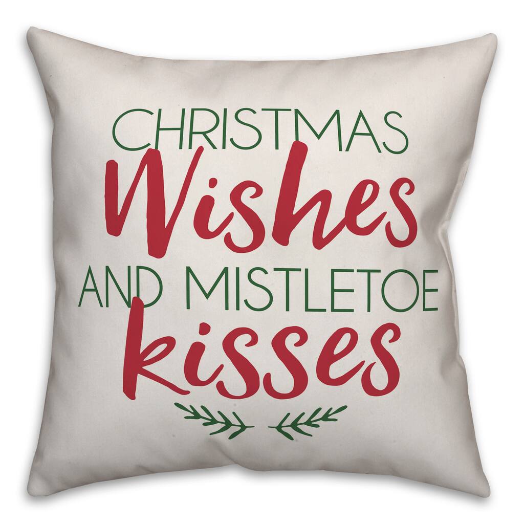 Buy The Designs Direct Christmas Wishes And Mistletoe Kisses 18x18 Throw Pillow At Michaels Buy The Designs Direct Christmas Wishes And Mistletoe Kisses 18x18 Throw Pillow At Michaels